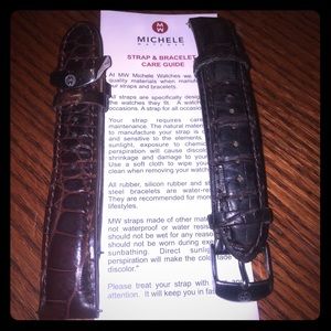 Authentic genuine alligator Michele watch bands